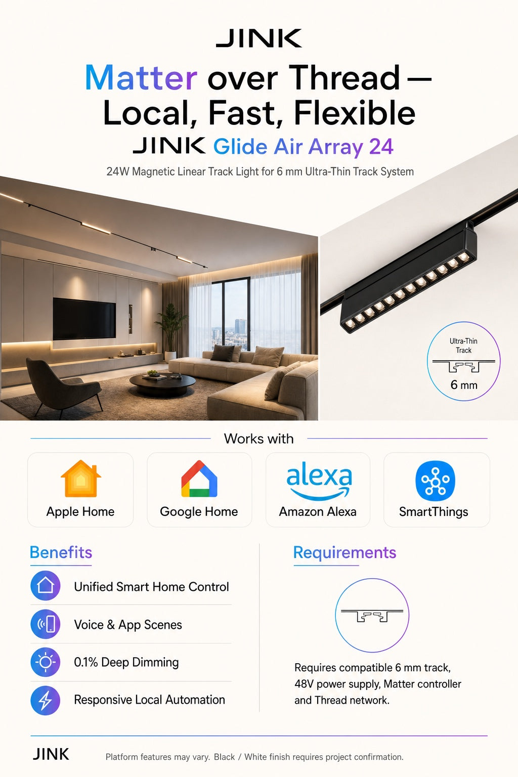 JINK Glide Air Array 24 Matter platform compatibility