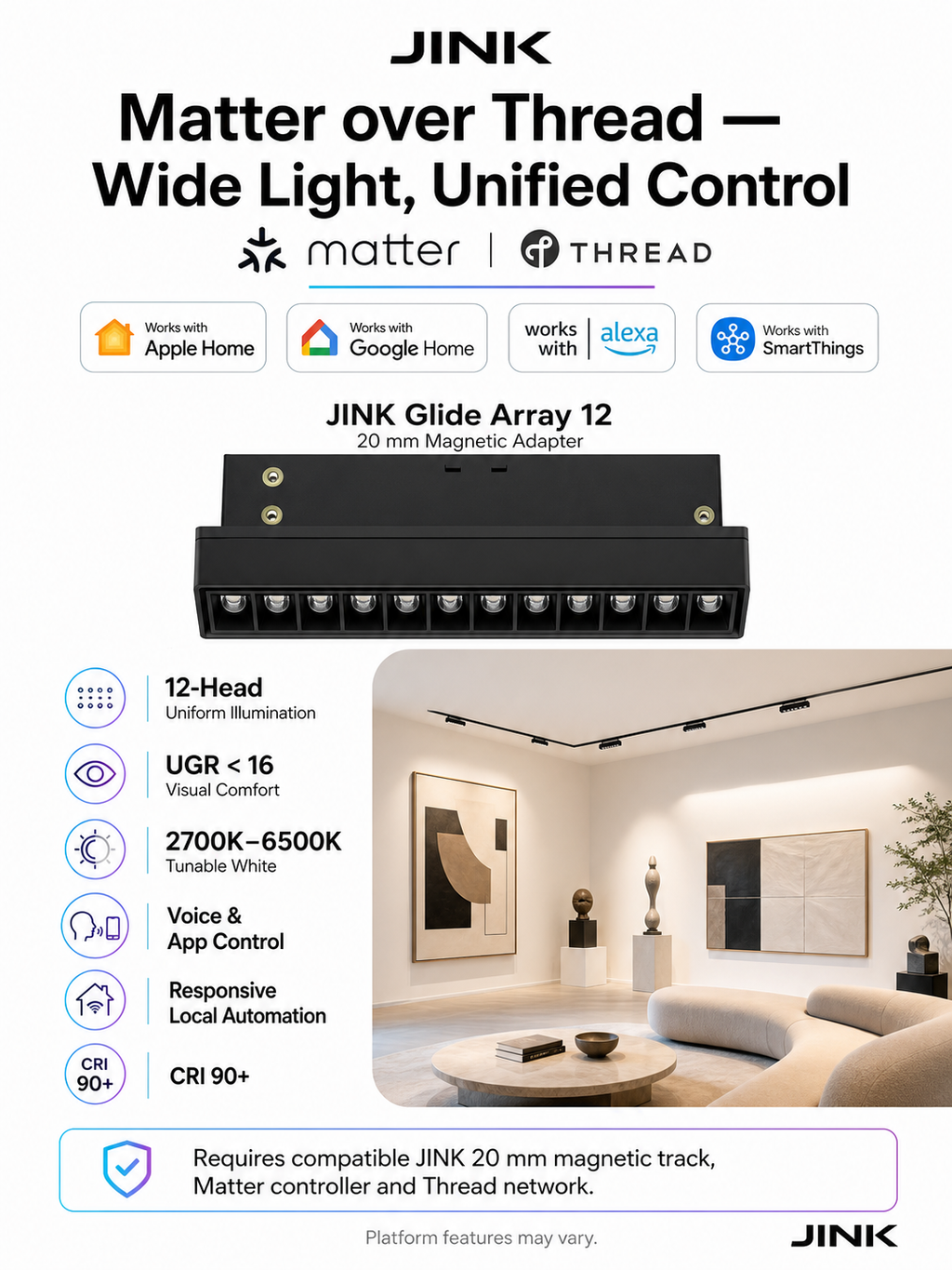 JINK Glide Array 12 Matter platform support