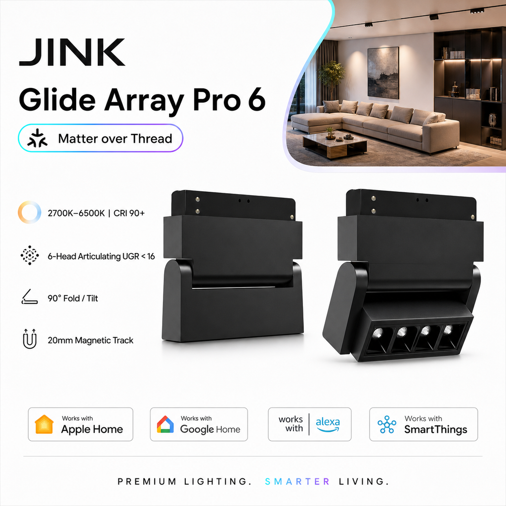 JINK Glide Array Pro 6 comprehensive Matter track light hero