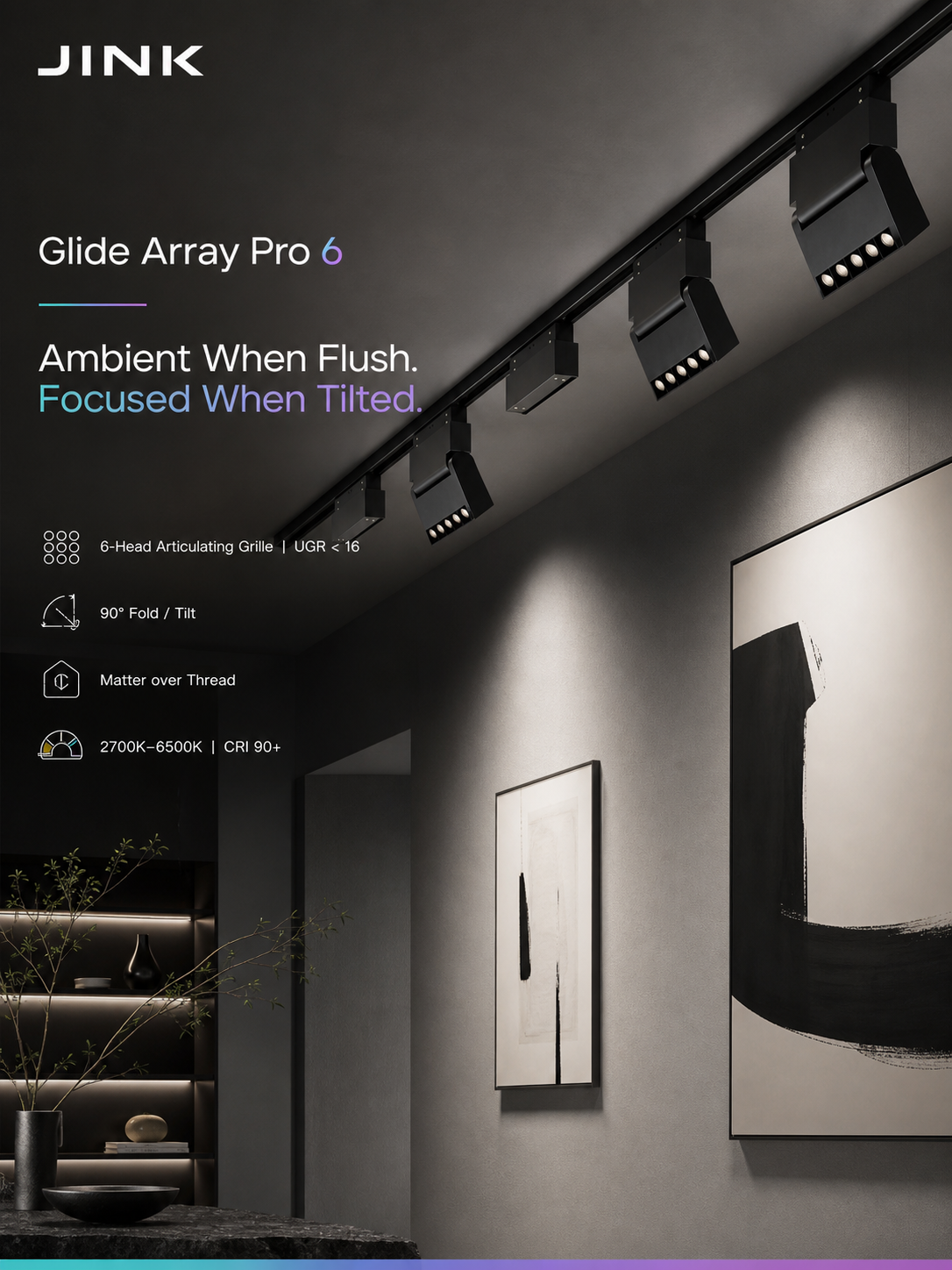 JINK Glide Array Pro 6 smart home scene