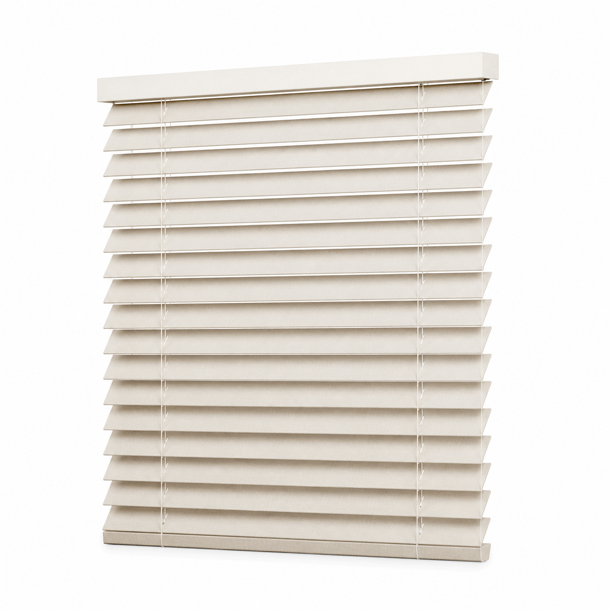 JINK Loom fabric Venetian blind collection on a pure white background