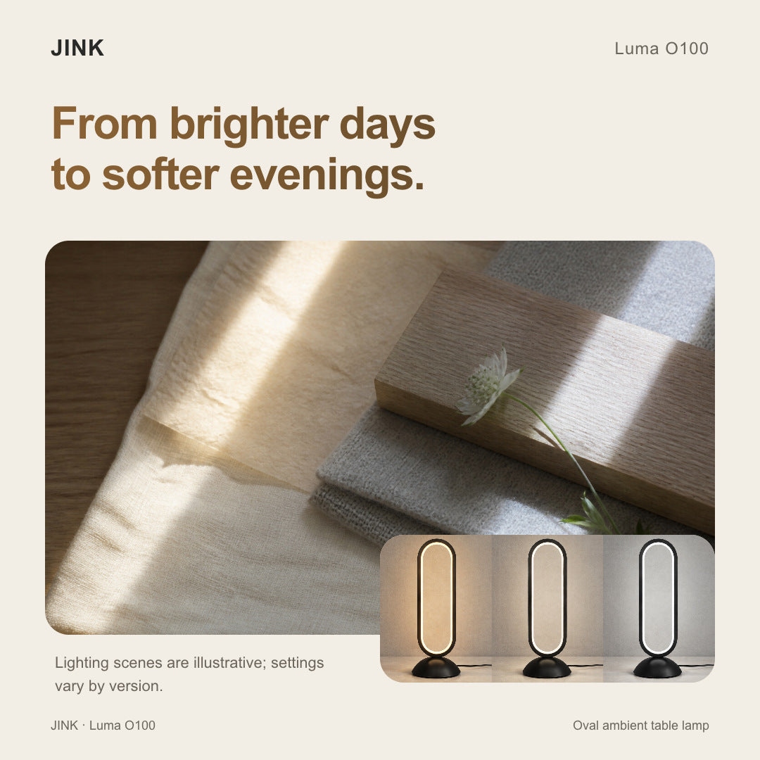 JINK Luma O100: white-light tone adjustment