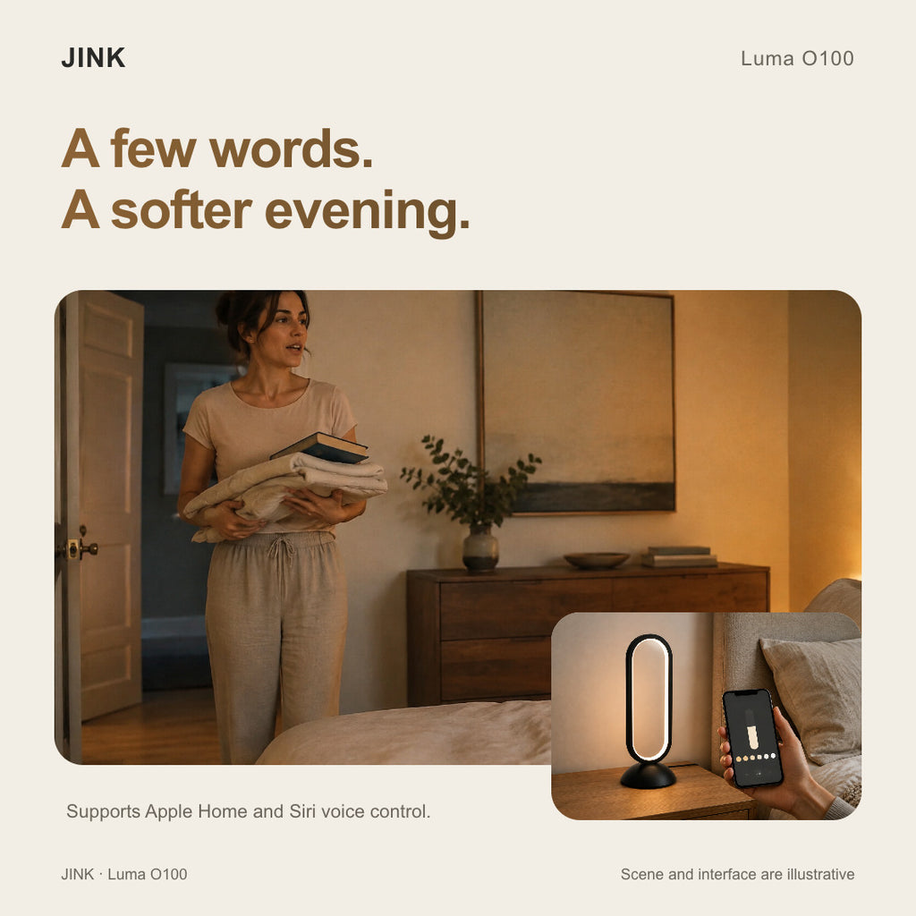 JINK Luma O100: Siri voice control scene