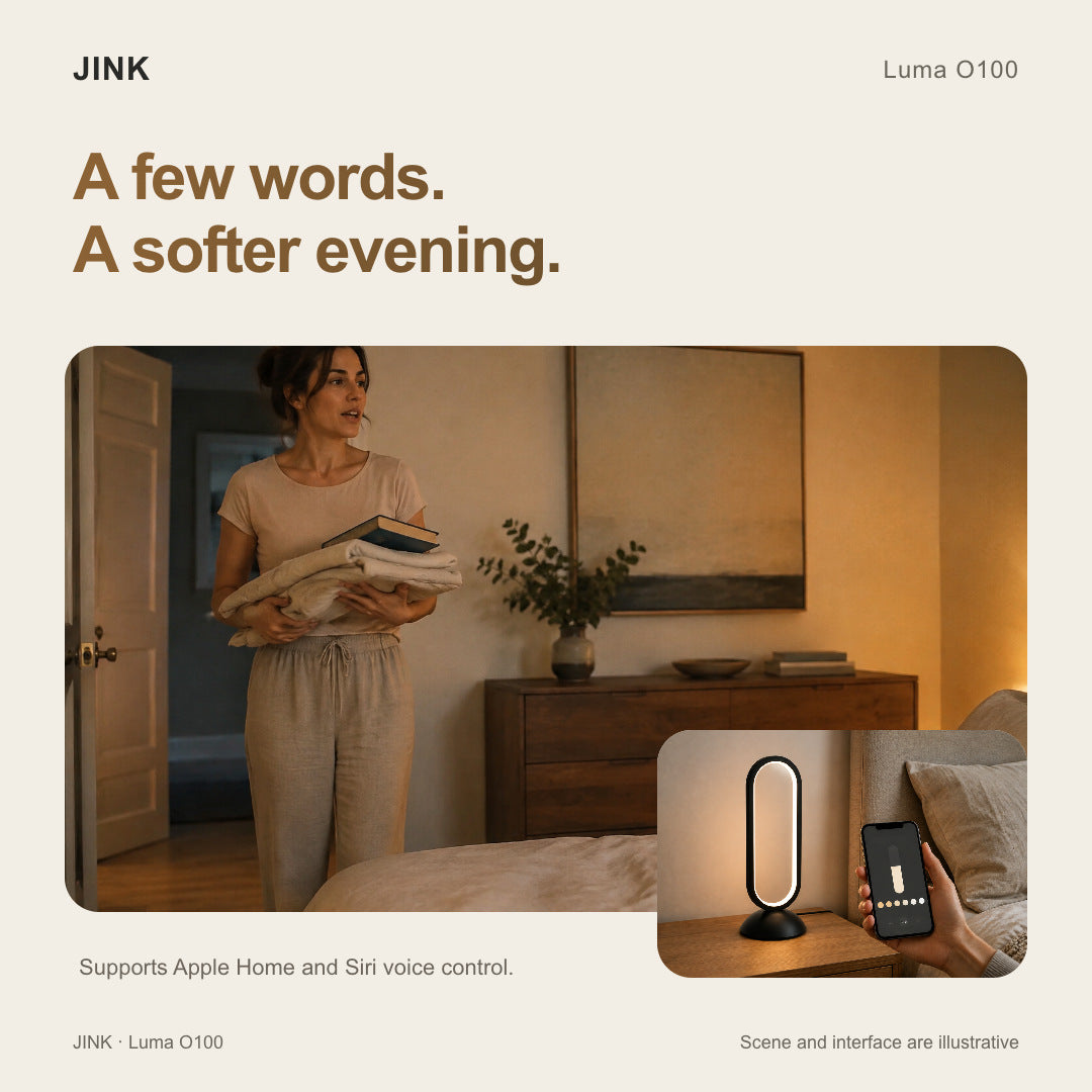 JINK Luma O100: Siri voice control scene
