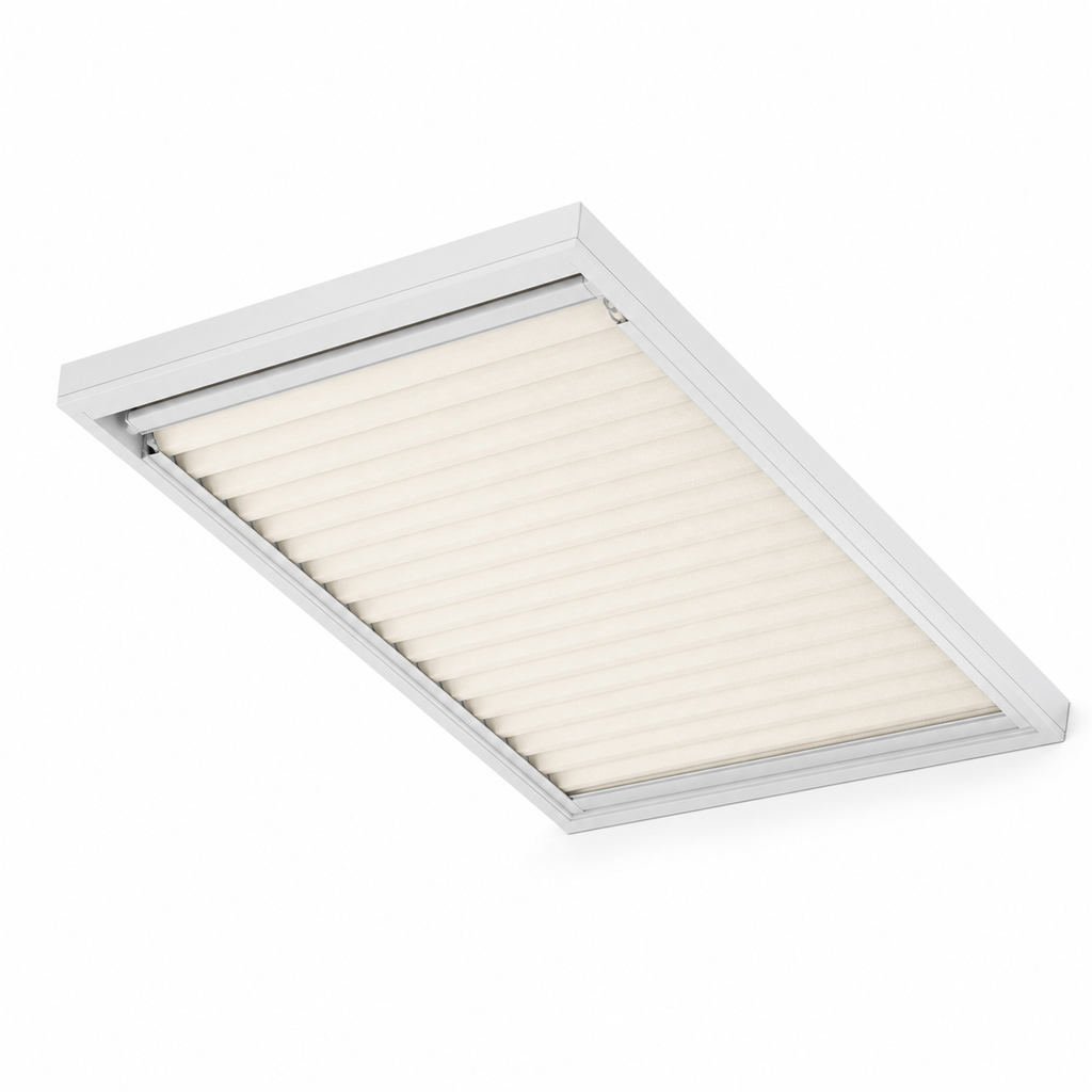 JINK Span retractable ceiling canopy shade on pure white background