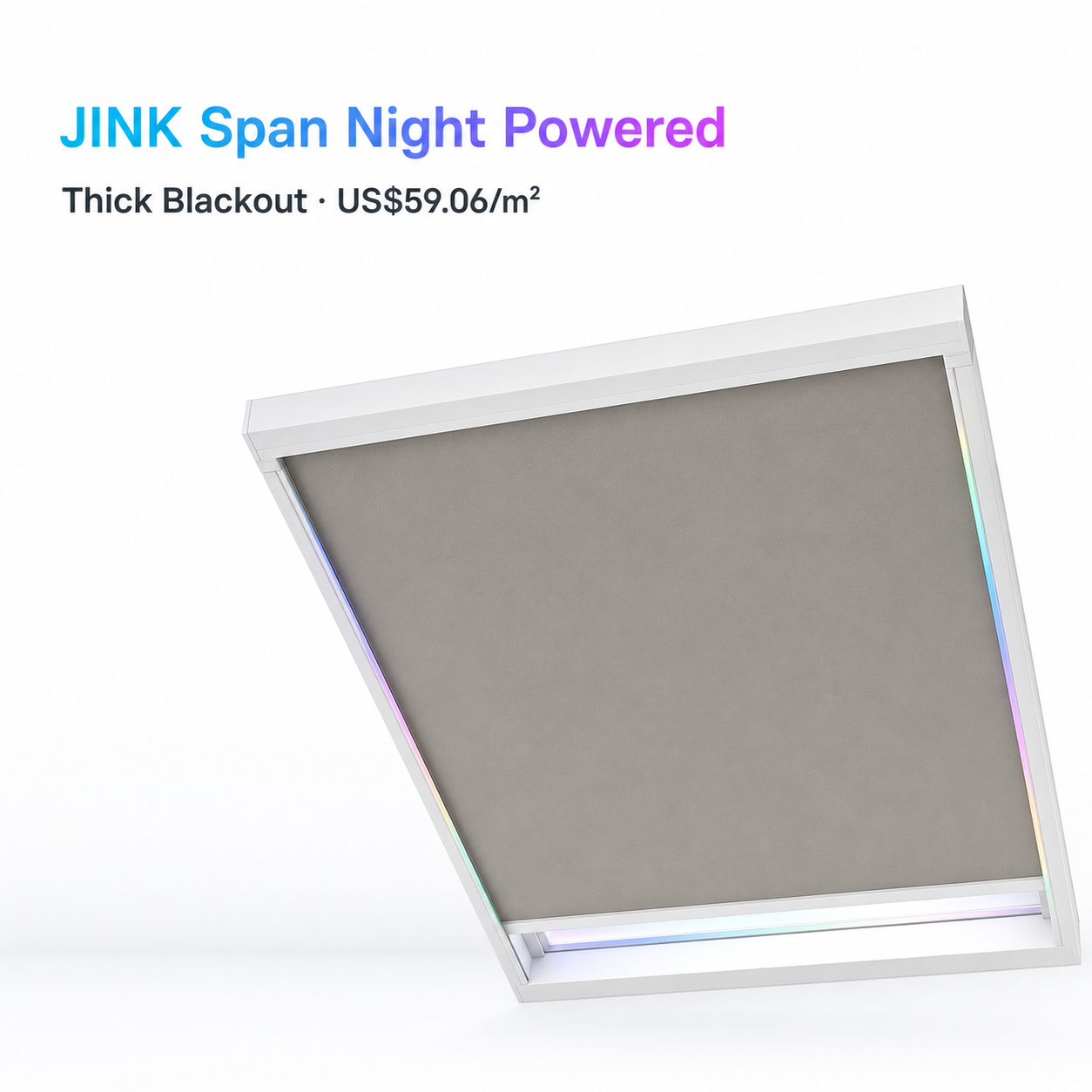 JINK Span Night Powered blackout ceiling canopy shade