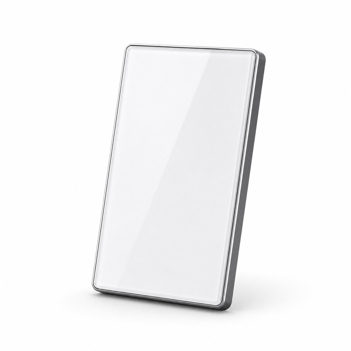 JINK Switch 2.5D US standard glossy white panel with silver aluminum frame