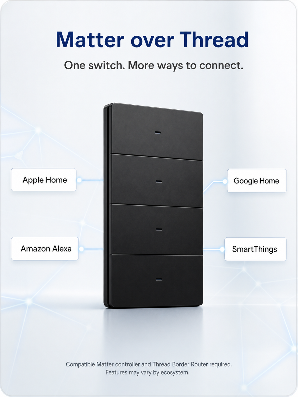 JINK Switch A120 Matter over Thread supported platforms