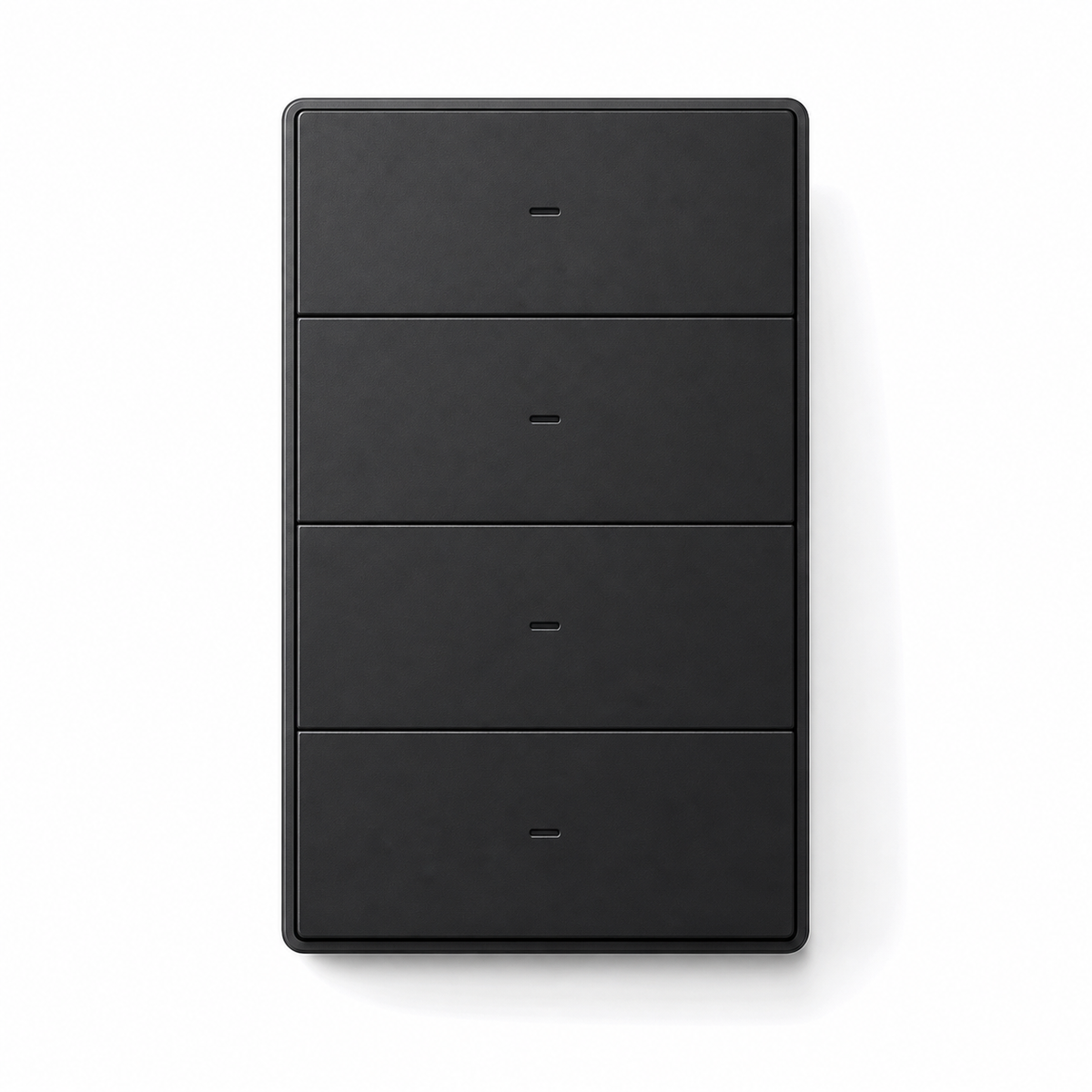JINK Switch A120 US 120 format 4 Gang Black on white background