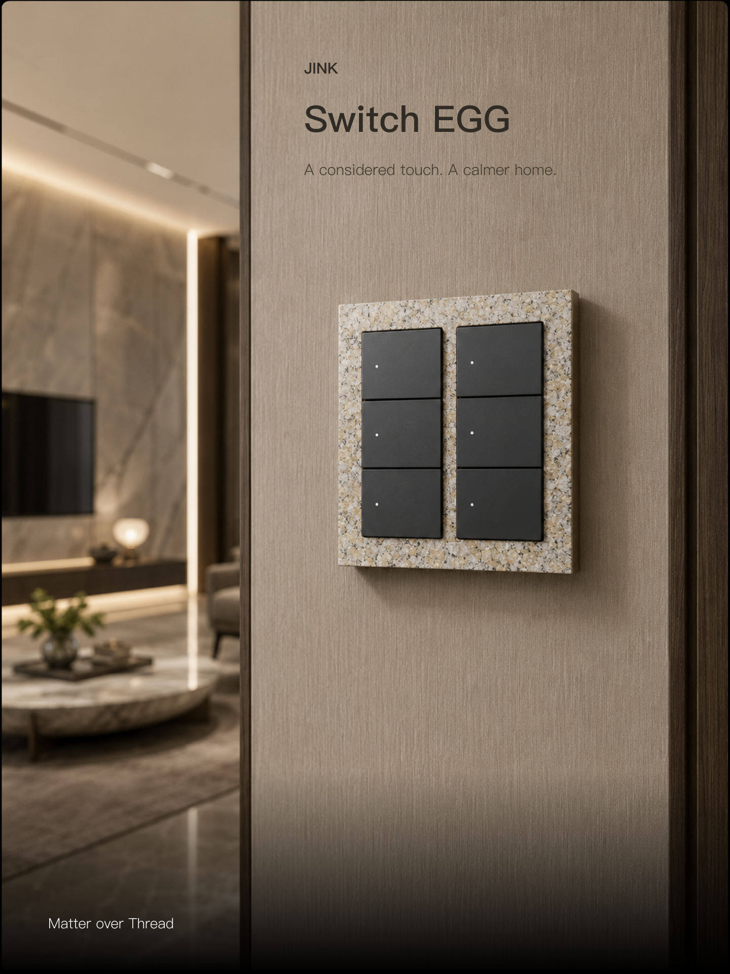 JINK Switch EGG — Architectural wall switch
