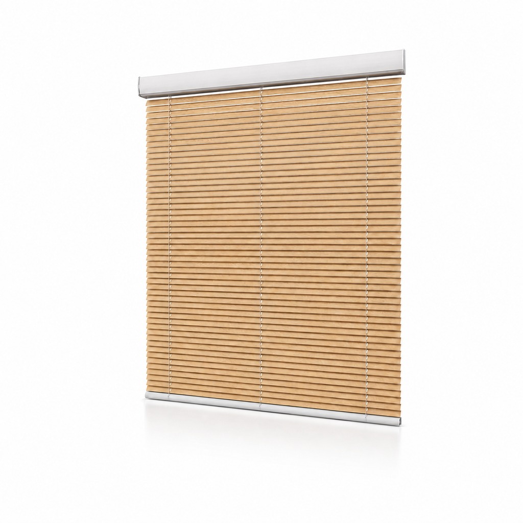 JINK Tilt Nature wood and bamboo Venetian blind on a pure white background