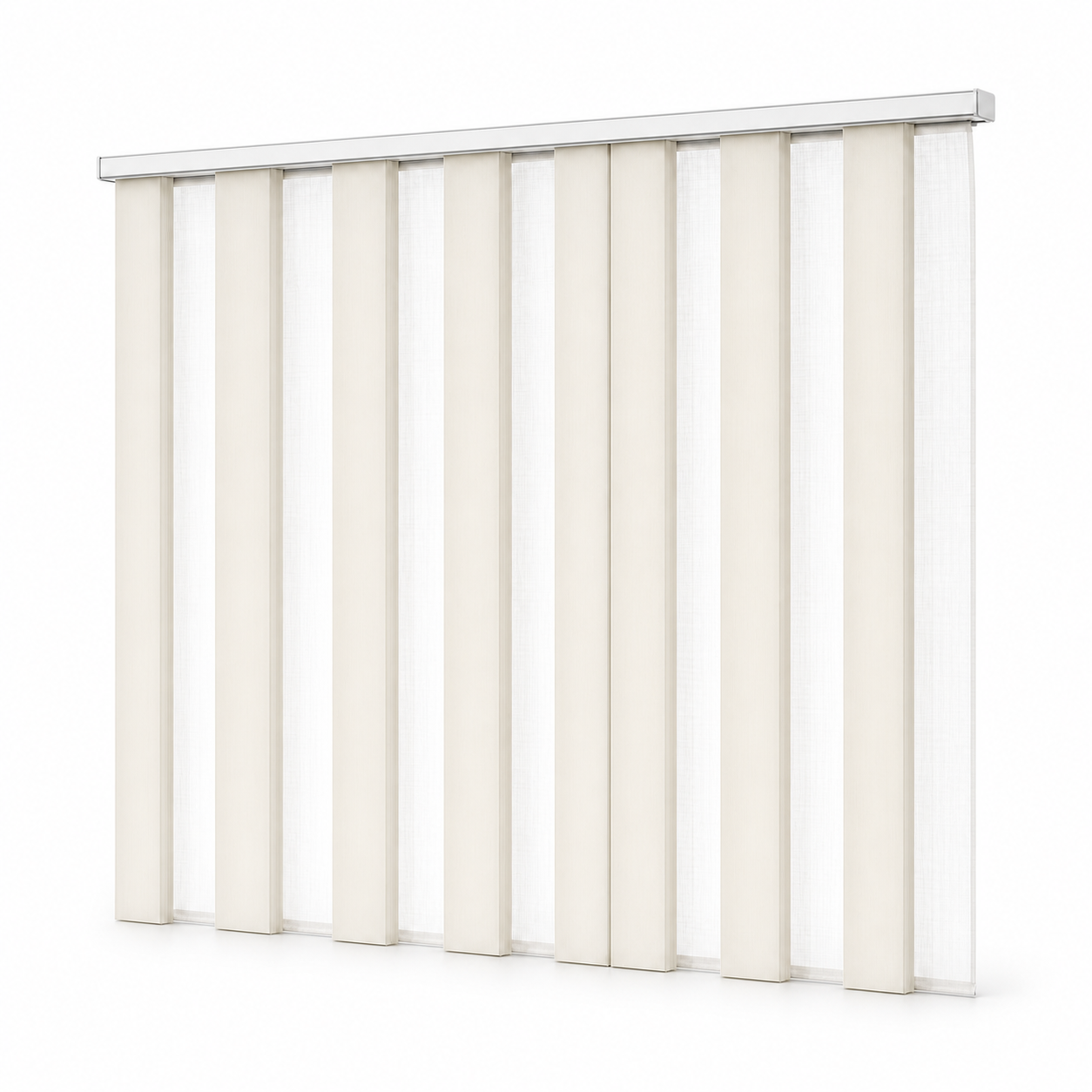 JINK Veil vertical sheer shade on pure white background