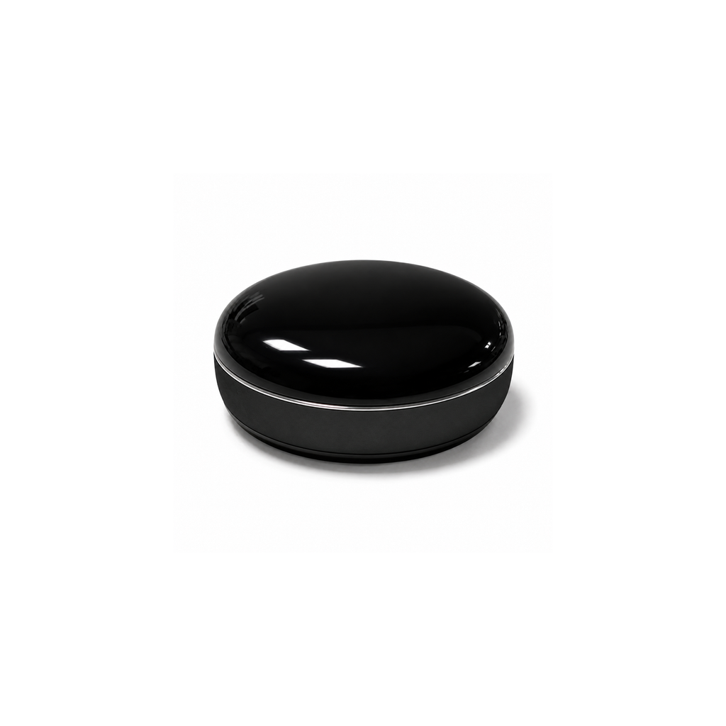 JINK Yuzhu Obsidian Black — right three-quarter view on white